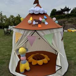 Mongolian Yurt Tent Outdoor Camping Cabin Princess Castle Children's Tent Birthday Gift Simple Children's Tent