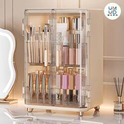 Cosmetics Storage Box, High-End, Large-Capacity Lipstick and Facial Mask Storage Cabinet, Dressing Table, Skin Care Product Makeup Box