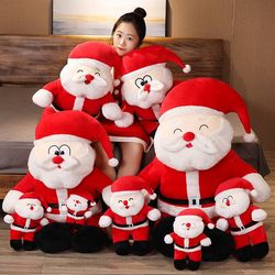 Cute Santa Claus doll plush toy Christmas tree doll sleeping pillow Christmas gift for children and girls