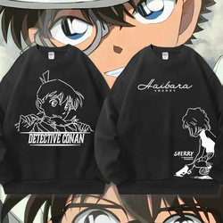 Detective Conan Anime Collaboration Sweatshirt for Men, Crew Neck, Autumn and Winter Style, Shinichi Haibara Ai Merchandise Clothing, Children's Jacket
