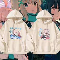 Azure Blue Archive Merchandise Hoodie for Men, Autumn and Winter, Two-Dimensional Style, Hoshino Ayumu Anime Clothing Jacket