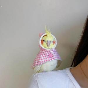 
Parrot clothes Xuanfeng peony small sun cloak cloak bird clothes thickened warm outing clothes pet bird supplies