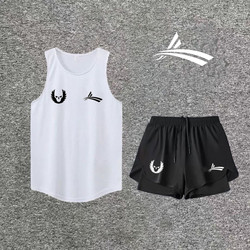 Wandi Summer Track and Field Sports Suit Men's Training Quick-Drying Student Running Vest Fitness American Shorts Basketball