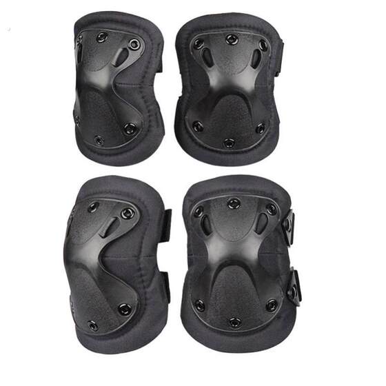
Sports men's and women's tactical knee pads, crawling elbow pads, outdoor riding protective rock climbing equipment four-piece set