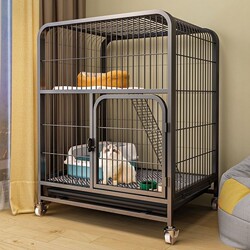 Cat Cage, Cat Villa, Home Indoor Cat House with Integrated Toilet, Extra Large Free Space, Cat Nest, Cat House