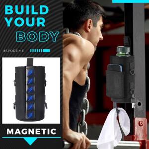 
Gym magnetic water bottle bag cross-border magnet sports shoulder bag water cup bag accessories mobile phone storage water bottle carry bag