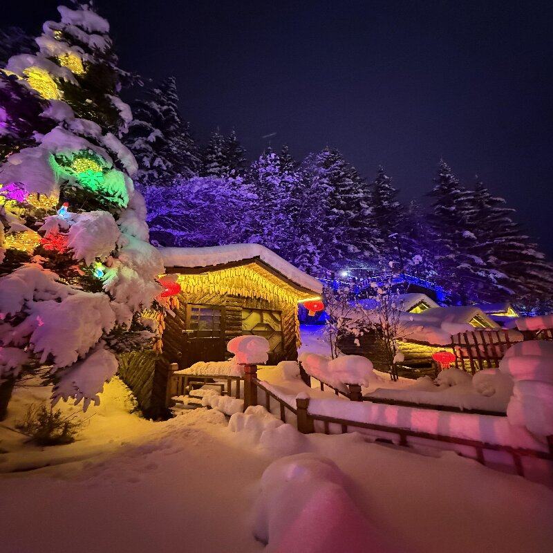 2-8人纯玩0购物 哈尔滨雪乡旅游亚布力滑雪3h 五天四晚情侣亲子团