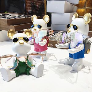 
Cute animal glasses display stand office desk household ornaments window children's glasses display decoration props shelves