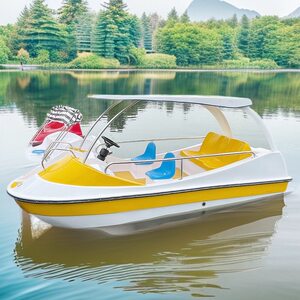
Park sightseeing boat, scenic water electric sightseeing boat, self-draining cruise boat, 5-person electric pleasure boat, customized color