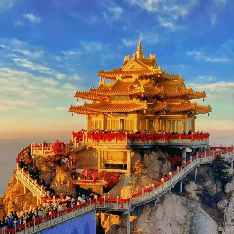 河南5日游少林寺龙门石窟白马寺清明上河园老君山洛邑古城L