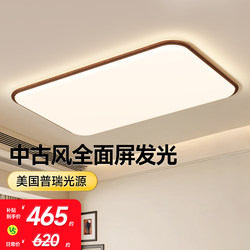 Dell Vintage-Style Living Room Lamp Led Ceiling Light Retro Eye-Protection Main Lamp Elegant Zhongshan Whole House Lighting Package