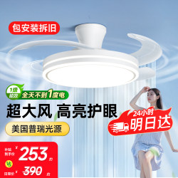 Dell Fan Light for Bedroom and Dining Room, New Integrated Ceiling Fan Light for Home Use, Living Room Ceiling Light, Electric Fan Light, Invisible and Silent