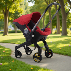 Doona Three-In-One Stroller, Car Basket-Style Safety Seat, Can Sit and Lie Down, 0-3 Years Old, Convenient, No Installation Required, Multi-Functional