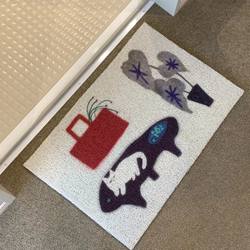 【Living Room Break】Original Silk Loop Carpet Cat Mat Bathroom Entrance Bedroom Simple Decorative Non-Slip Door Mat