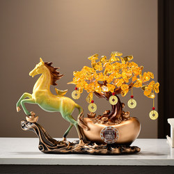 Money Tree for Immediate Wealth, High-End Decoration for Living Room, Wine Cabinet, Office, Opening, Housewarming, New Home Gift