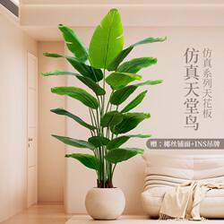 Bird of Paradise Simulated Green Plants Home Living Room Accessible Luxury Decorative Ornaments Indoor Large Bionic Fake Trees All Year Round Green Potted Plants