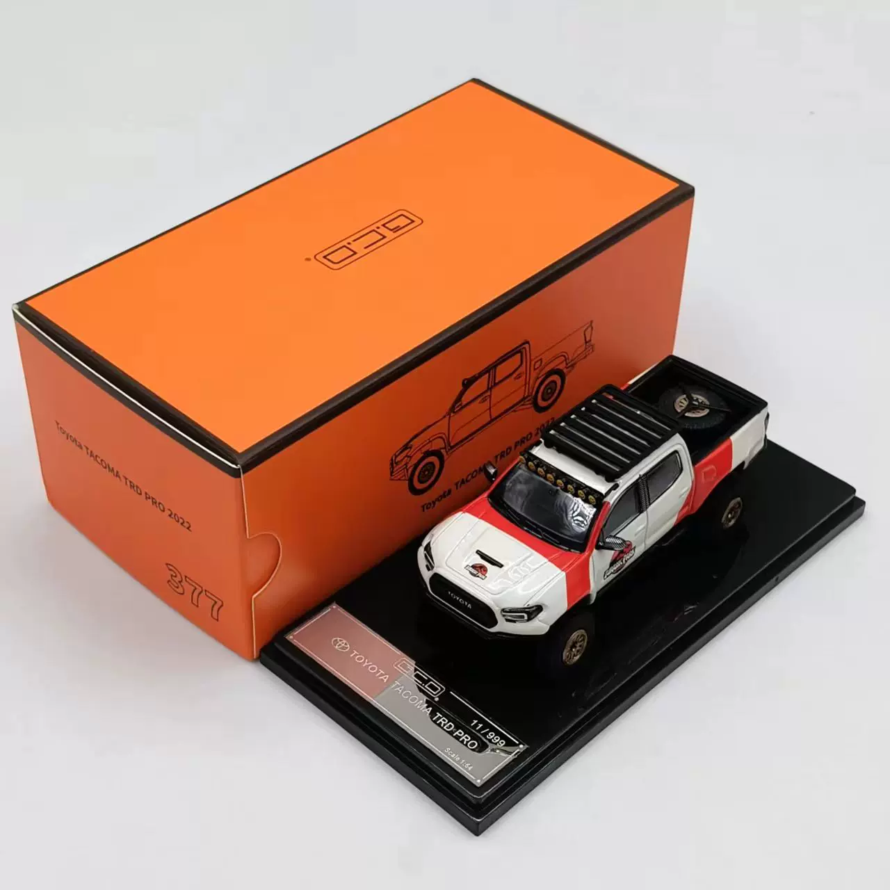 GCD 1:64 Toyota丰田塔科马侏罗纪魔爪特别涂装仿真