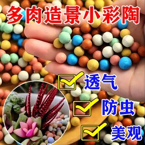 Colorful pottery granules with bottom flower paving surface, breathable, flower water, water cultivation, planting surface stone succulent nutritional nutrition
