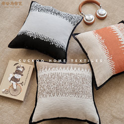 European-Style High-Density Chenille Pillow, Hotel Living Room Sofa Headboard, Removable and Washable Dutch Velvet Pillowcase, Light Luxury