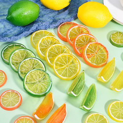 Simulated Lemon Slice Model, Fake Fruit and Vegetable Slices, Food Photography Props, Home Decoration, Creative Ornaments