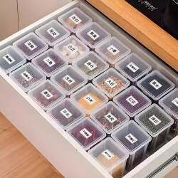 Kitchen Spice Storage Box Cinnamon Star Anise Pepper Dried Chili Seasoning Jars Grains Tea Storage Box