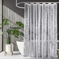 3D Series Shower Curtain Super Waterproof Peva Thickened Semi-Transparent Bathroom Partition Curtain Shower Room Curtain Door Curtain