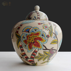 Creative European-style Chinese-style vases, living room decorations, American-style dining table, blue and white pastel soft decorations, home storage decorations