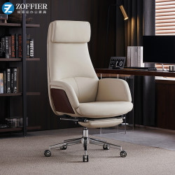 Reclining Leather Office Chair, Reclining Executive Chair, Executive Chair, Lunch Break Chair, Computer Chair, Home Study Chair