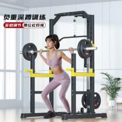 Multifunctional Half-Frame Squat Rack, Bench Press Rack, Integrated Gantry Rack, Home Fitness Equipment, Barbell Rack, Pull-Up Weightlifting Rack