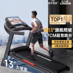 Lijian Treadmill for Home Use, Foldable, Climbing, Silent, Small Indoor Walking Machine, Large Gym Sports Treadmill