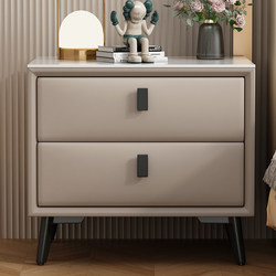 Solid Wood Bedside Table, Modern and Simple, 2025 Model, for Bedroom, Home Use, Small Apartment, Light Luxury, High-End Feel, Bedside Storage Cabinet