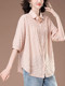 Xin Zi Teng Cubic Sleeve Shirt Women's Striped Top Middle-aged Mom's New 2025 Beautiful Small Shirt Women's Summer Shirt