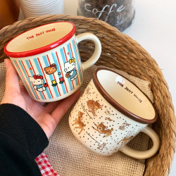 Especially Beautiful Mugs, Household High-Quality Ceramic Cups, Coffee Cups, Water Cups, Special Cups for Children to Make Milk