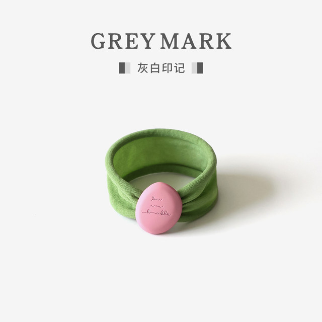 Morandi color cute letters hair loop for women 2025 new versatile hair tie high elastic rubber band high ponytail head rope