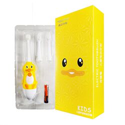 AiYa children's cartoon electric toothbrush waterproof automatic brushing 3-year-old baby 10,000-hair soft brush head battery polar bear