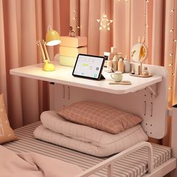 Bed desk computer bed desk folding bedside dormitory dormitory upper bed hanging small table for college students