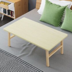 Bedroom Dormitory Laptop Table, Bed-Use Lazy Table, Large Solid Wood Foldable Study Desk