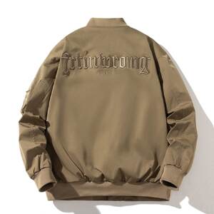 Spring and Autumn and Winter Retro Baseball Suit Men and Women Couple Thickened Cotton Clothes Casual and Versatile Trendy Brand Jackets