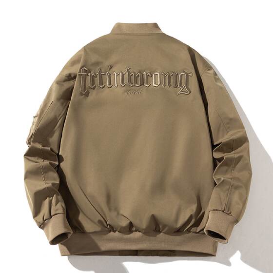 Spring and Autumn and Winter Retro Baseball Suit Men and Women Couple Thickened Cotton Clothes Casual and Versatile Trendy Brand Jackets