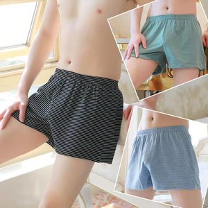 
Men's spring and summer pure cotton loose version Aro pants large size men's four-corner home wearable pajamas boxer shorts