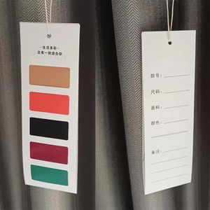 
Curtain color classification and label custom fabric color sample paper card tag sofa leather material high-end color card tag