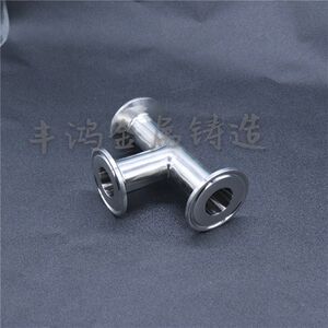 
304 stainless steel sanitary grade quick installation tee clamp type T-type pipe joint chuck inner and outer polished clamp tee