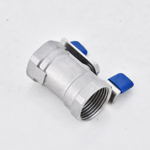 
304/316 stainless steel one-piece butterfly ball valve butterfly-type tap water butterfly handle valve 4 minutes 6 minutes 1 inch DN15