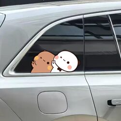 Car Stickers, One or Two Pieces, Fuel Tank Cap, Personalized Creative Decorative Stickers, Waterproof and Sun-Proof, Car Window Scratch Decoration Stickers