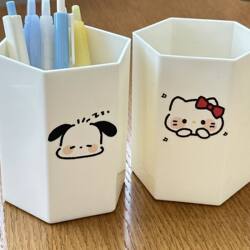 Little Pa Little Cat Cartoon Desktop Student Pen Holder Large Capacity Storage Box Student Dormitory Multifunctional ins New Model