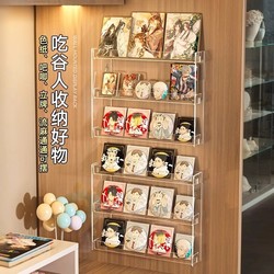 Cosmetic Storage Box Wall-Mounted Acrylic Dressing Table Multi-Layer Storage Rack Lipstick Eye Shadow Palette Skin Care Product Display Rack