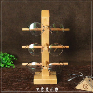 Painted solid wood glasses display stand wooden sunglasses display stand sunglasses myopia eye props