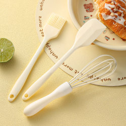 Silicone Spatula Food-Grade Baking Tool Set Oil Brush High Temperature Resistant Cake Making Complete Set Egg Beater Cream Spatula