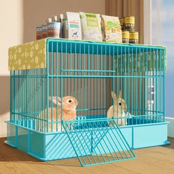 Large Indoor Rabbit Cage for Home Use, Anti-Urination, Villa-Style, Automatic Waste Cleaning, Suitable for Dwarf Rabbits, Guinea Pigs, and Small Rabbits