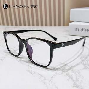 
12743 53 Mouth 19-153 Fashion Internet Celebrity Plain Anti-Blue Light Korean Style Myopic TR90 Glasses Frame for Men and Women